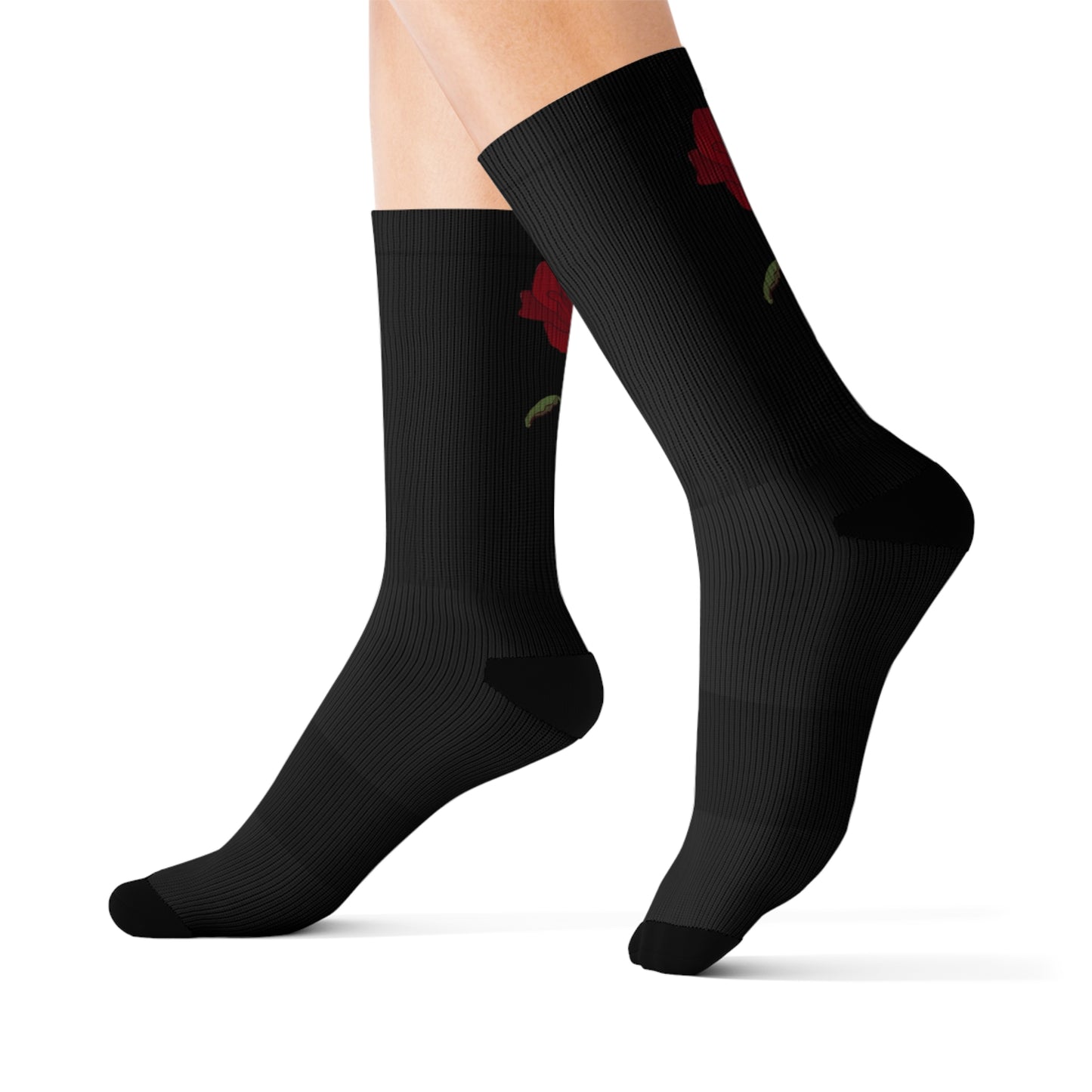 Rose Sublimation Socks