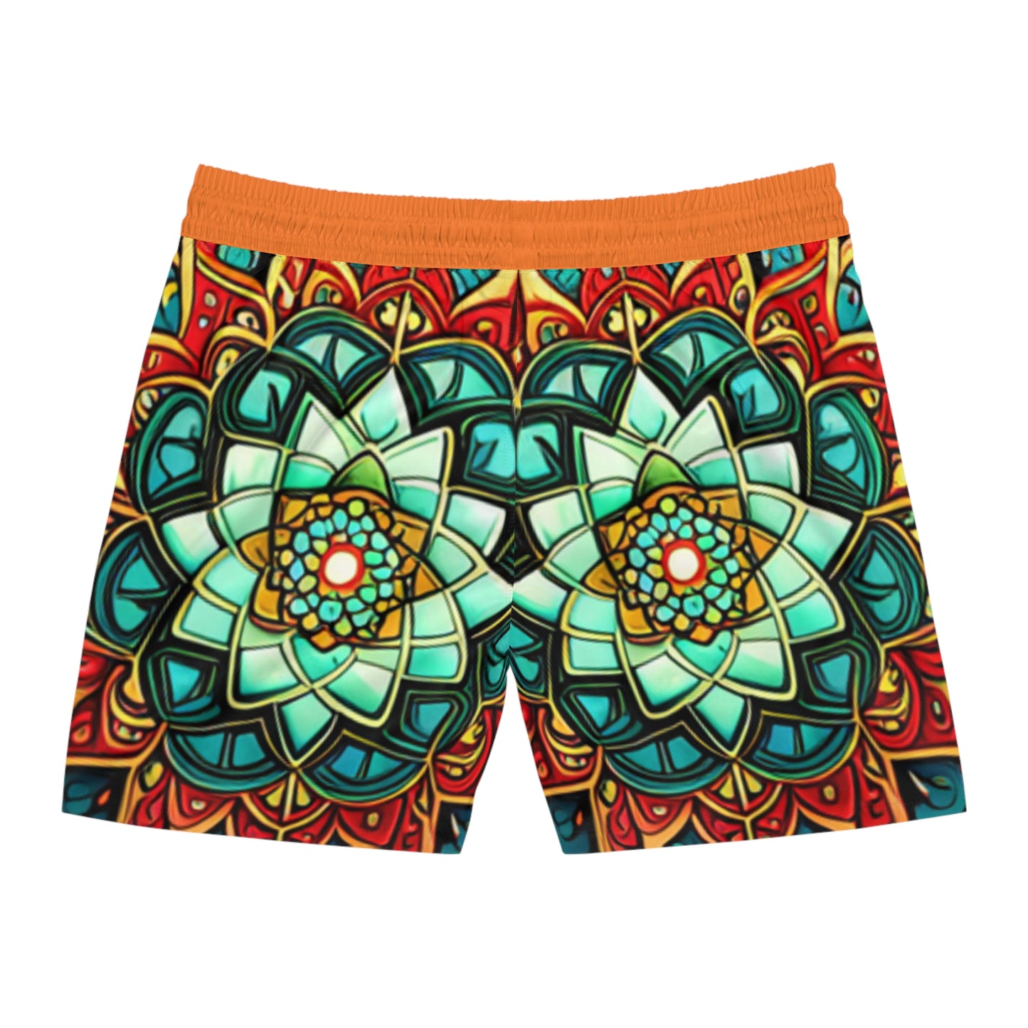 NVS x monkey lightweight Men's Mid-Length Swim Shorts (AOP)