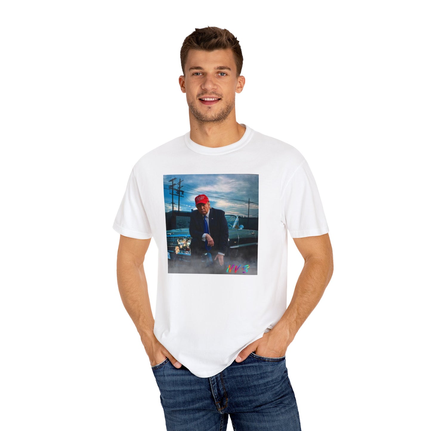 Iconic Trump Unisex Garment-Dyed T-shirt