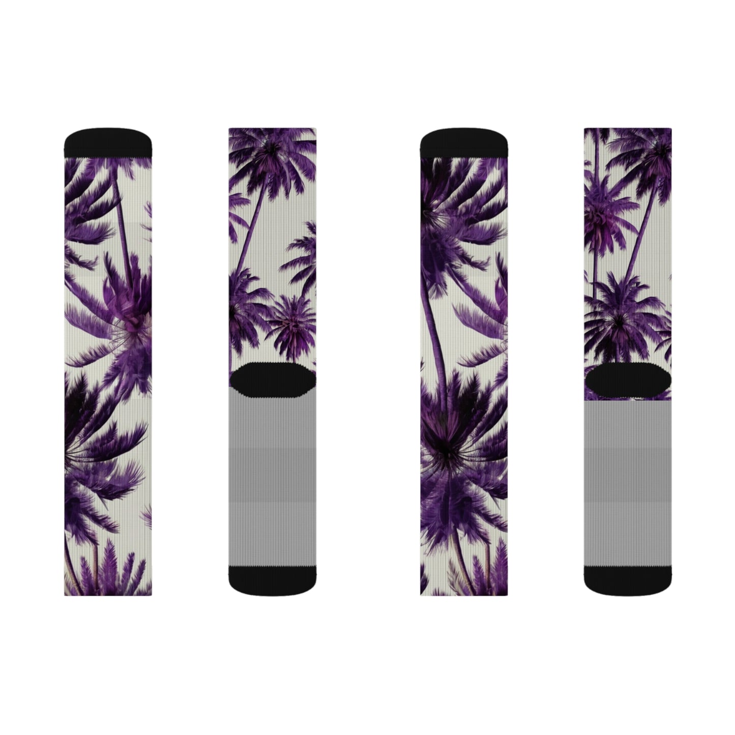 Purp Palm lightweight support dry fit Sublimation Socks